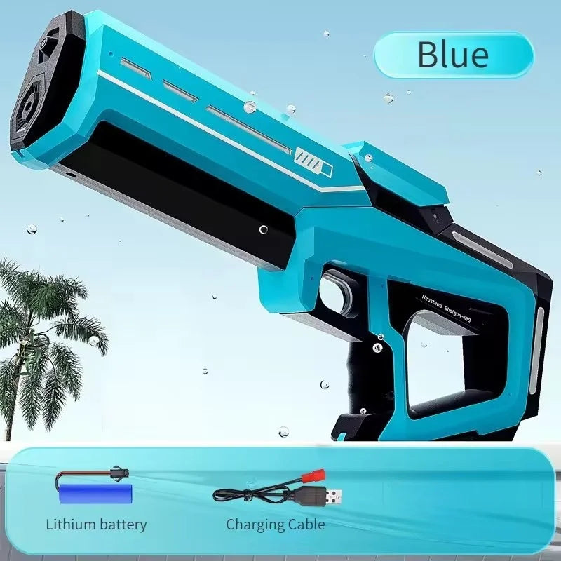 High Pressure Electric Water Gun Toys for Kids | Summer Pool Fun C-Blue