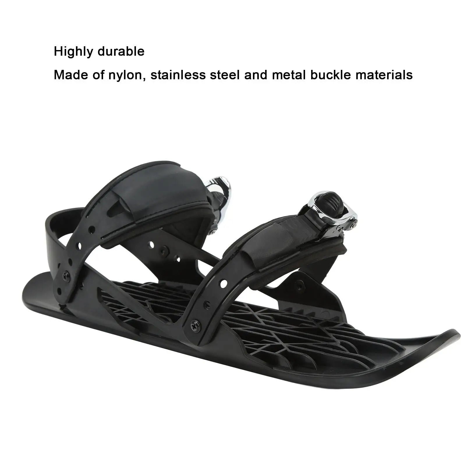 Mini Snowboard Metal Buckle Black Ski Shoes &ndash; Easy Control