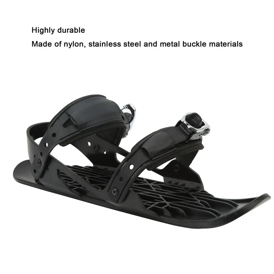 Mini Snowboard Metal Buckle Black Ski Shoes &ndash; Easy Control