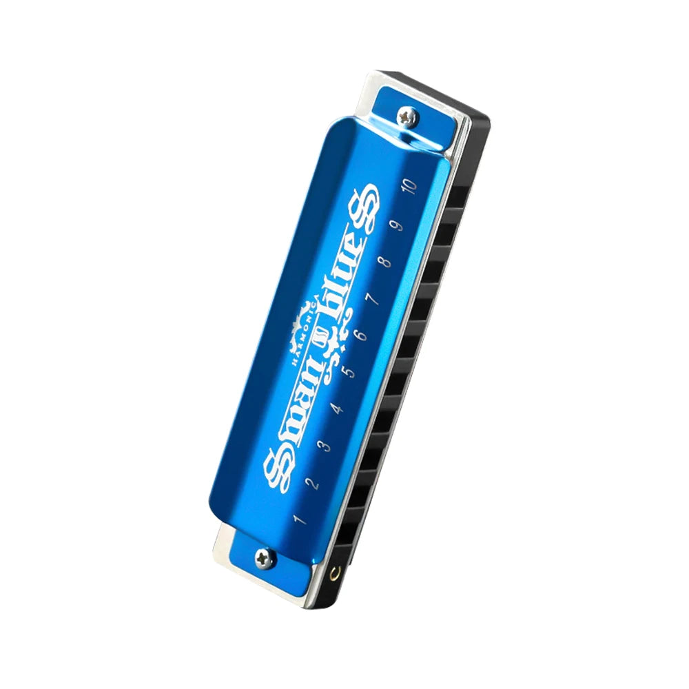SWAN Blues Harmonica C Key 10 Holes &ndash; Ideal for Beginners Blue