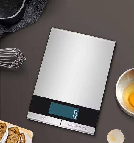 Food Scale 22Lb Digital Kitchen Scale &ndash; USB-C Rechargeable Silver / 10Kg