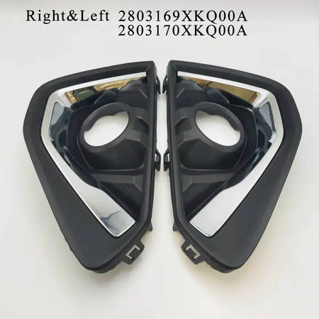 Front Fog Light Bezel Trim Set Pair for Haval F7 F7x 2018-2022 by InterCyprus Trading Ltd