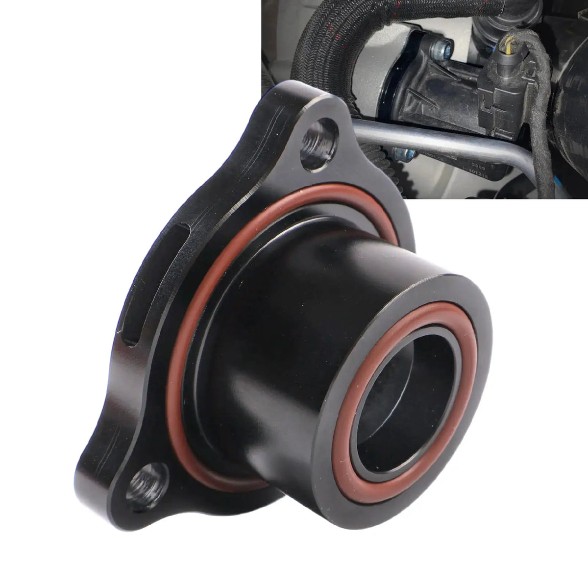 PIKBUK Atmospheric Diverter Valve Spacer For Audi A3 8V A4 B9 Q5 TT For VW For Golf MK7/7.5 GTI/R Aluminium by InterCyprus Trading Ltd