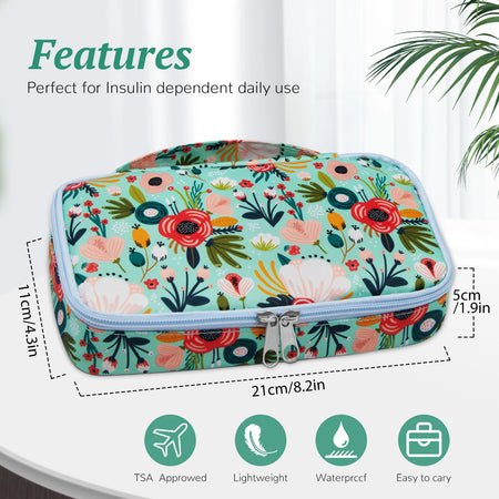 Large Portable Insulin Cooler Travel Bag &ndash; Lightweight