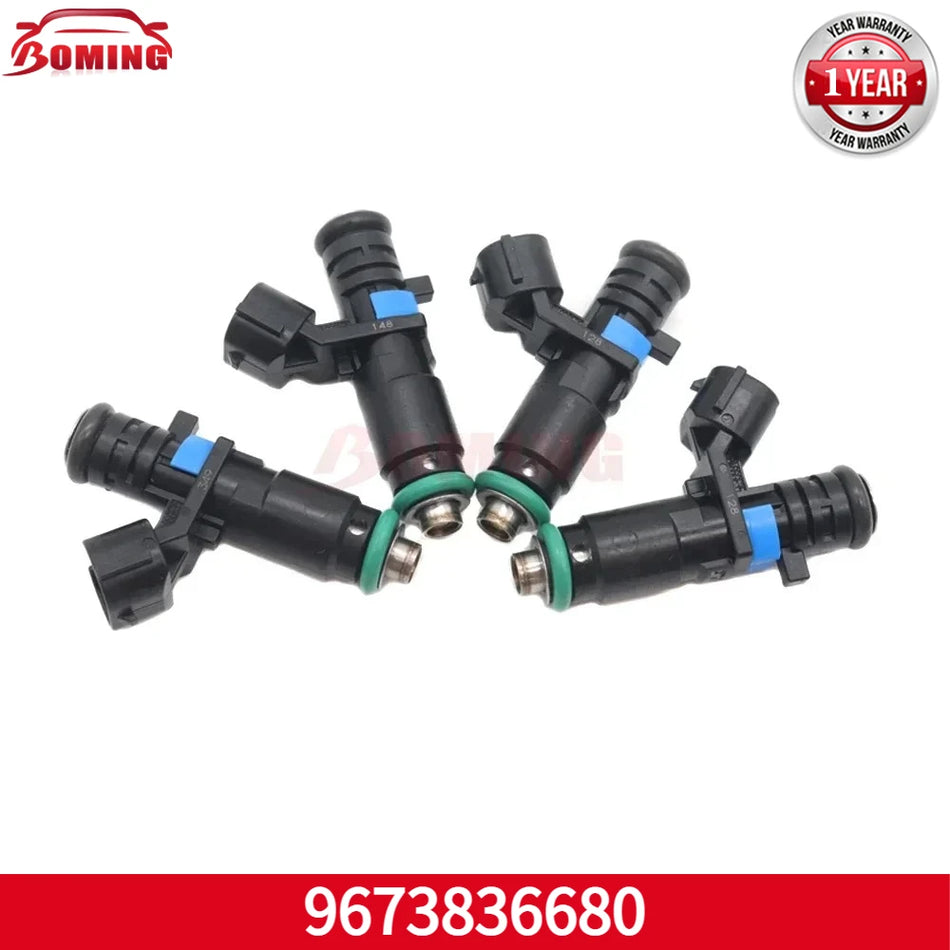 Fuel Injectors 4pcs 0280157141 9673836680 for Peugeot 301 1.6, for Citroen C4 1.6