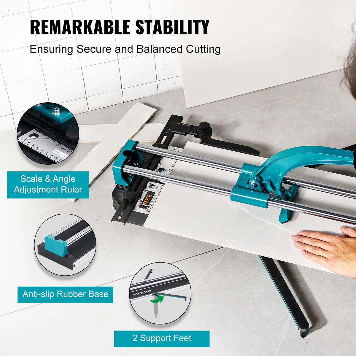 VEVOR Manual Tile Cutter Laser Positioning - Ultra Precise