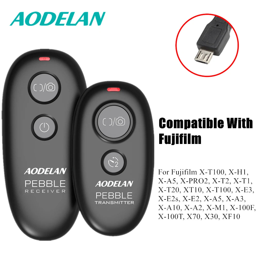 AODELAN Wireless Shutter Release Remote for Canon, Nikon, Fujifilm F6 for Fujifilm / China