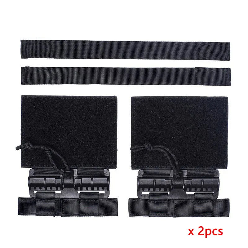 Tactical Quick Removal Vest Buckle Set &ndash; Easy Install Black 2pcs