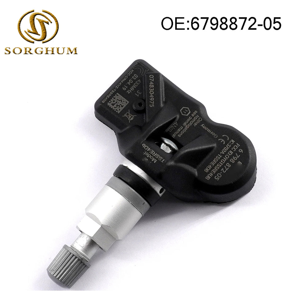 Sensore TPMS per BMW Serie 5 e Serie 7 Sostituzione Diretta 6798872-05 Scocca Nera