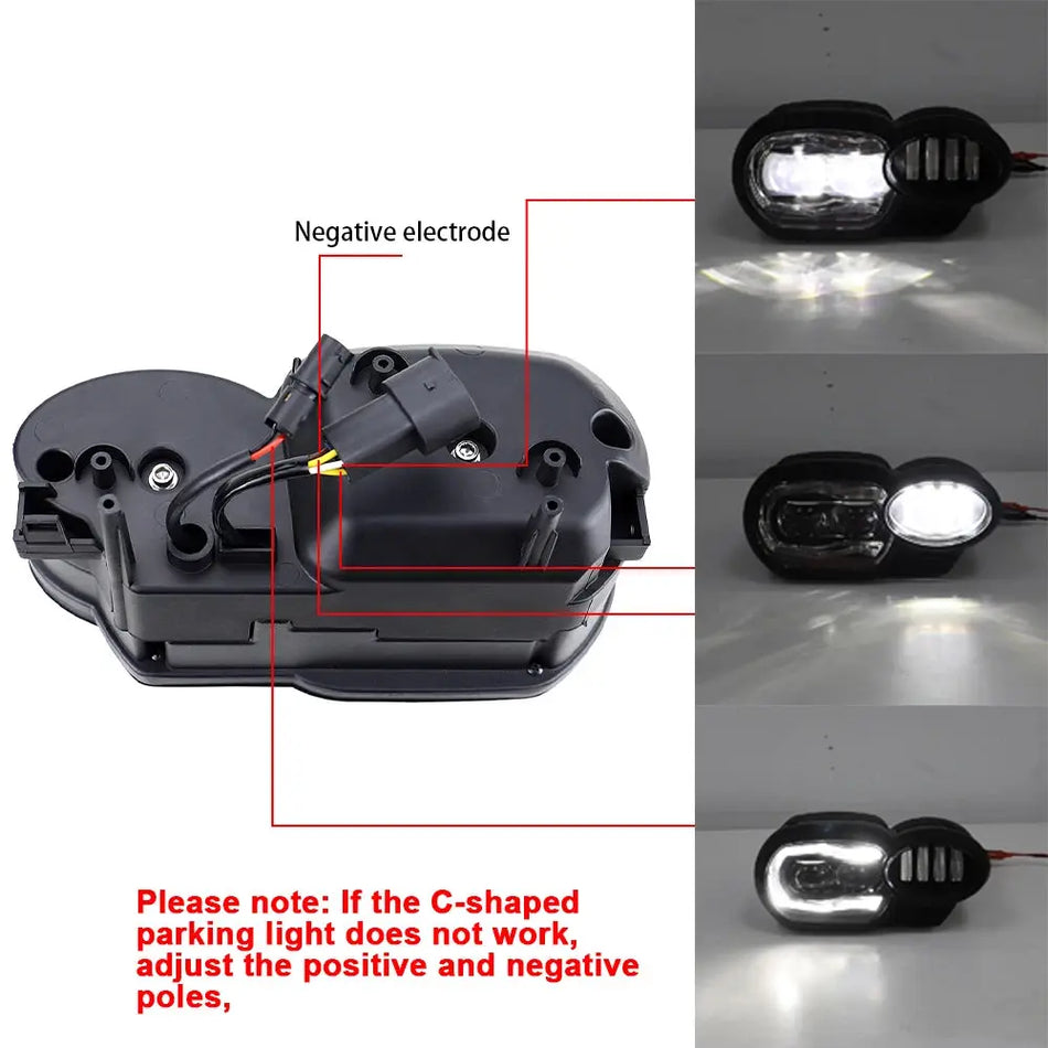 For BMW K1200R 2005~2009 K1300R 2010~2013 LED Headlight Hi/Low Beam DRL Light by InterCyprus Trading Ltd