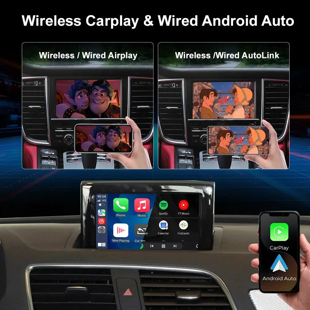 New Upgrade Wireless CarPlay Android Auto For Audi A1 Q3 2012-2018 MMI 2G RMC System With AirPlay Mirror Link Function BOX by InterCyprus Trading Ltd