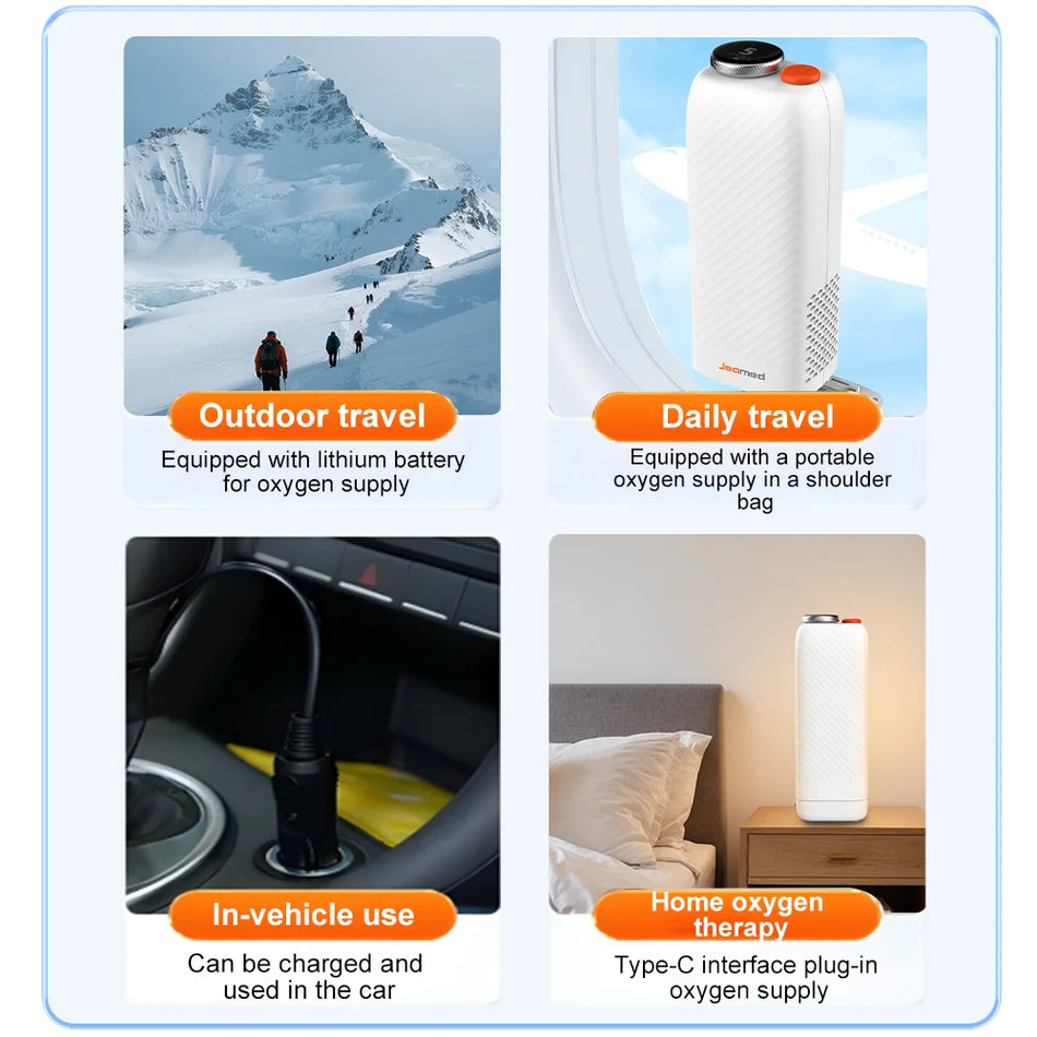 Laetav hapniku kontsentraator 1L 6600mAh vool 1 kuni 5