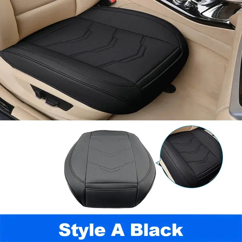 Vtear Universal PU Leather Car Seat Cushion Front Seat Pad Cover Breathable Non-Slip Bottom Protector Interior Accessories Parts by InterCyprus Trading Ltd