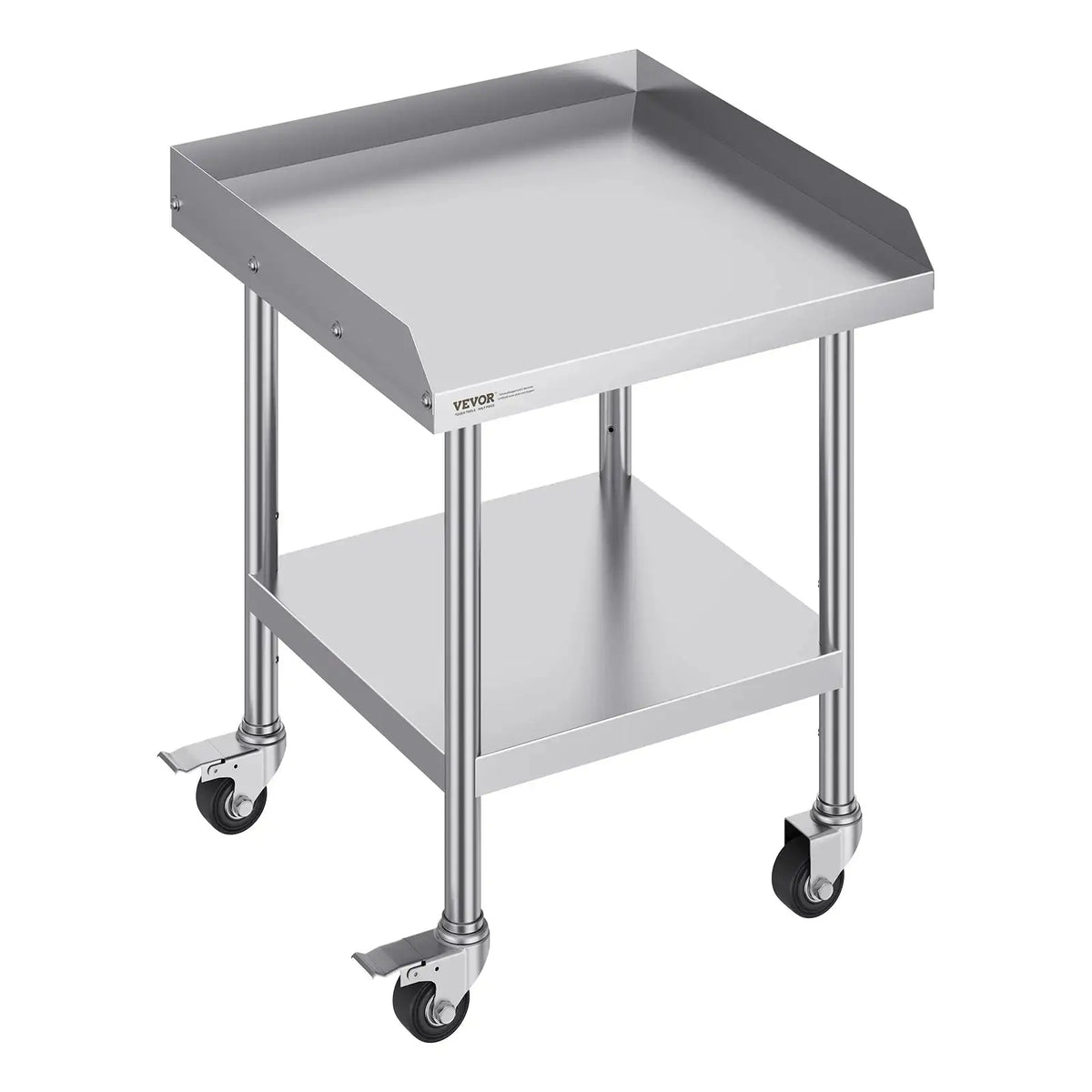 Stainless Steel Mobile Work Table With 4 Wheels