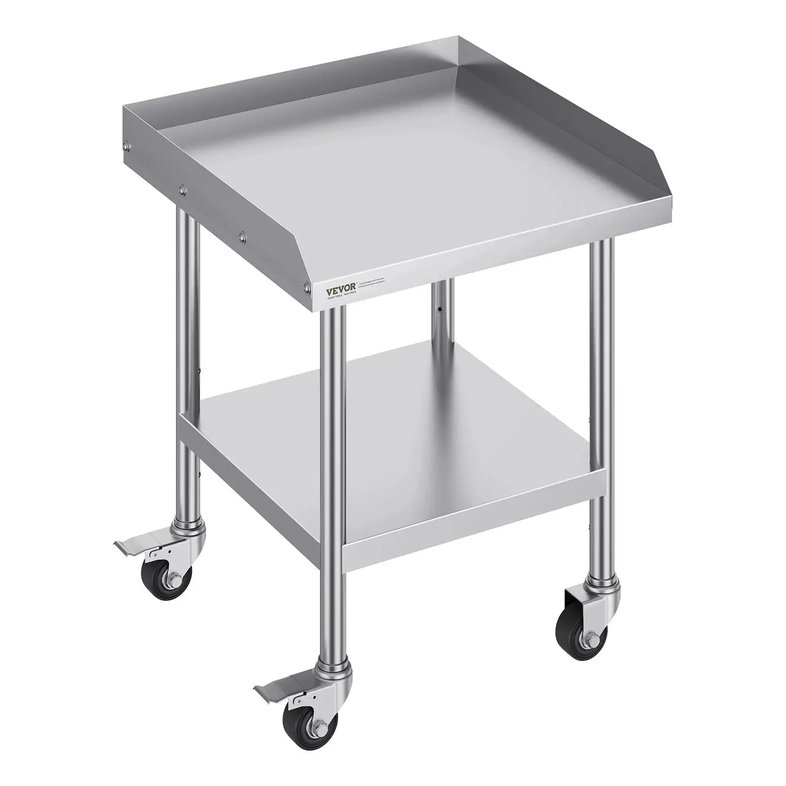 Stainless Steel Mobile Work Table With 4 Wheels