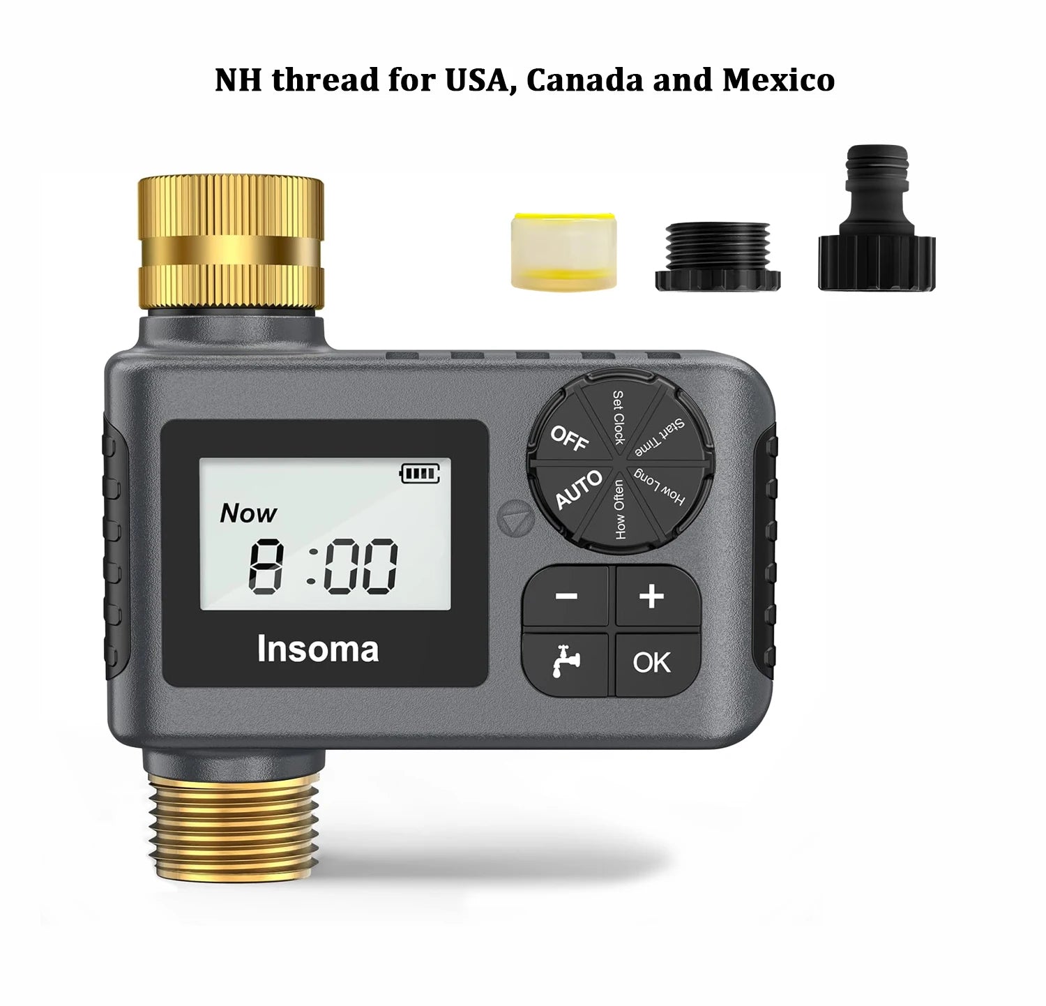 INSOMA SGW05-TT Automatic Water Timer &ndash; IPX5 Weatherproof 05-TT-NH