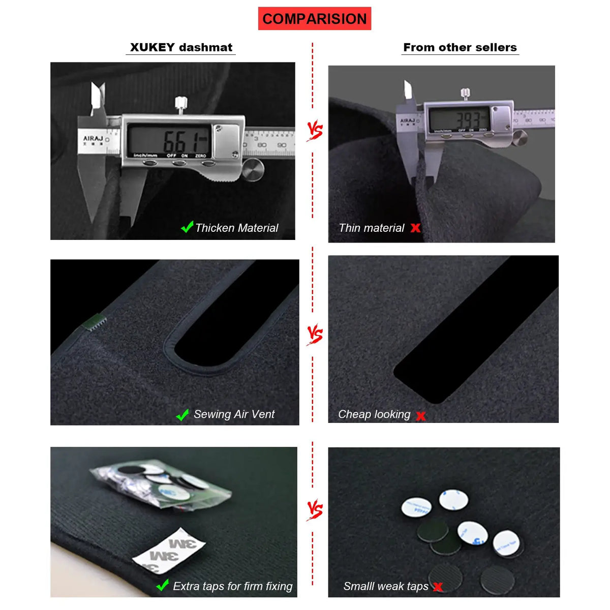 Xukey For Land Rover LR3 Discovery 3 Range Rover Sport 2005 - 2009 LR2 Freelander 2 2007 - 2014 Dashboard Cover Dashmat Dash Mat by InterCyprus Trading Ltd