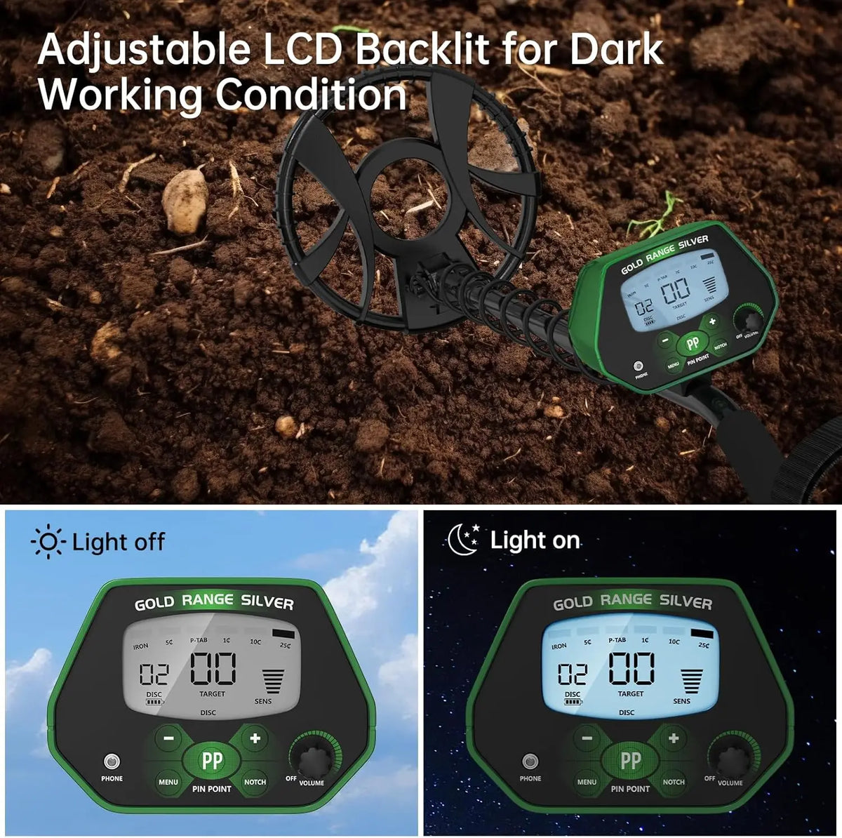 MD1037 Underground Metal Detector &ndash; LCD Display Precision