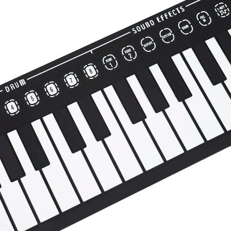 IRIN 49-Key Hand Roll Up Piano &ndash; Foldable Silicone Keyboard