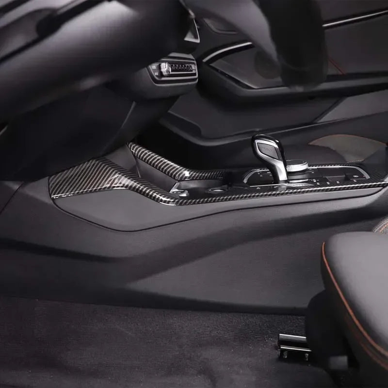 BMW 1 2 Série F40 F44 Painel de Cobertura da Alavanca de Mudança em Fibra de Carbono