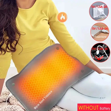 Graphene Quick Heating Pad USB Power Adjustable Temperature