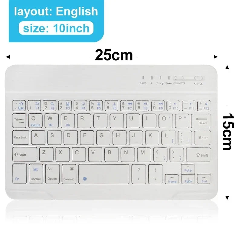 RGB Bluetooth Wireless Keyboard Mini Backlit &ndash; Rechargeable White no backlit / CHINA