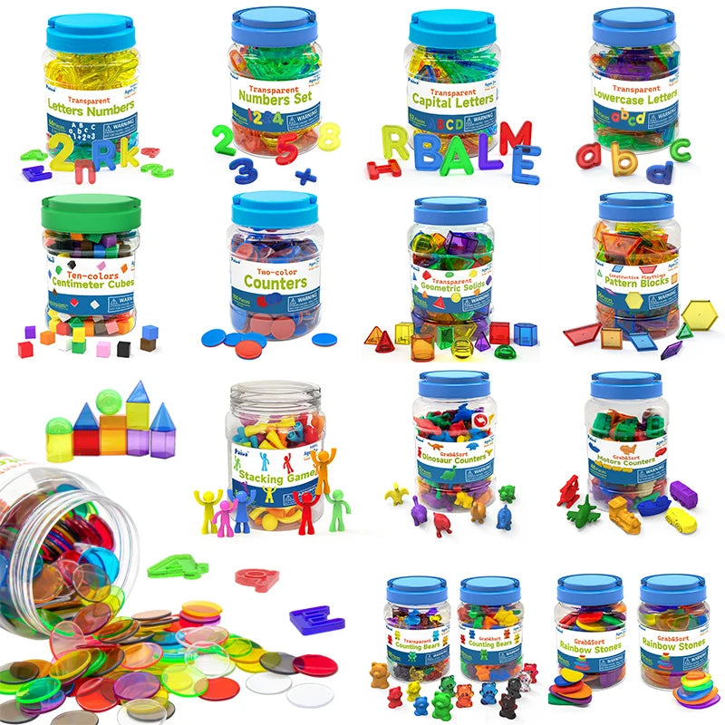 BOS30081 Light Table Sorting Blocks &ndash; Sensory Learning Fun
