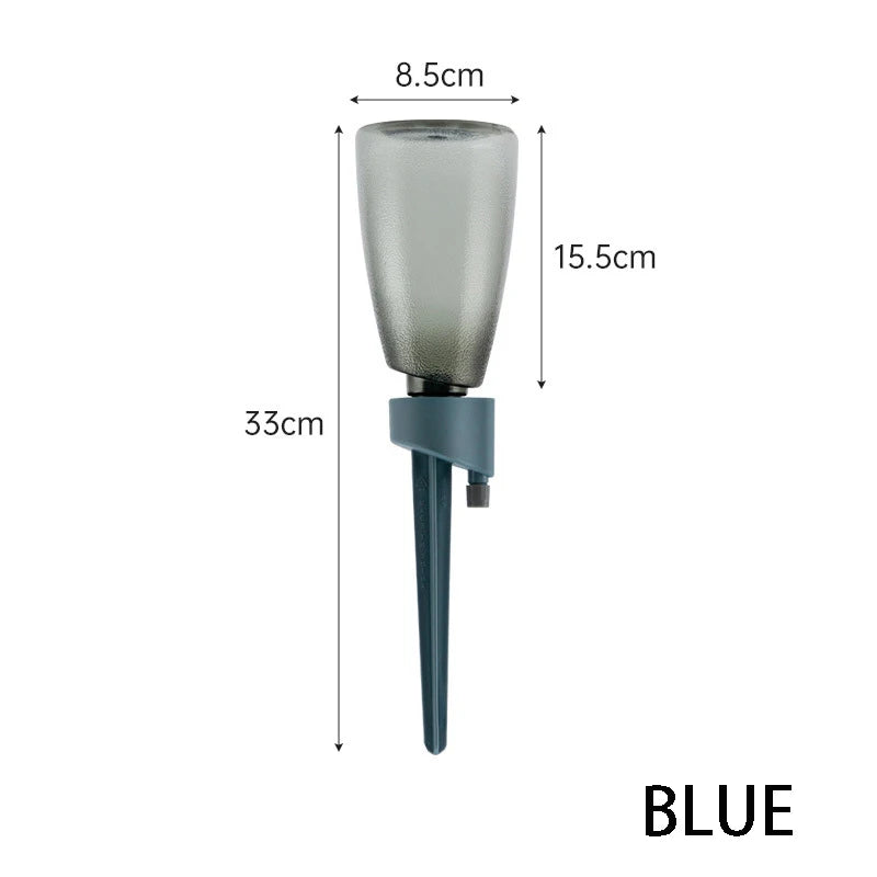 Automatic Flower Watering Device - Adjustable Speed Drip Irrigation for Gardens &amp; Succulents Blue bottle