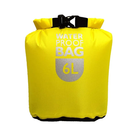 Waterproof Dry Sack Bag for Outdoor Adventures - 6L &amp; 12L Options Yellow 6L / CN (Origin)