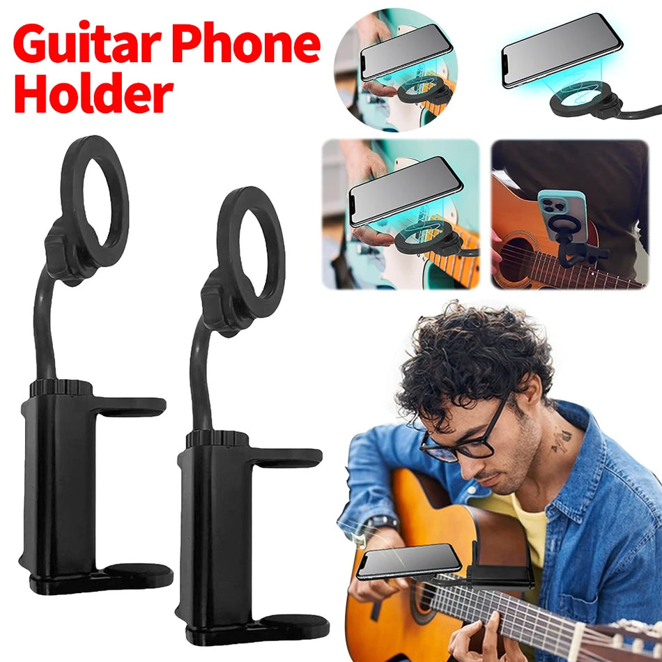 Magnetisk guitar telefonholder justerbar til noder
