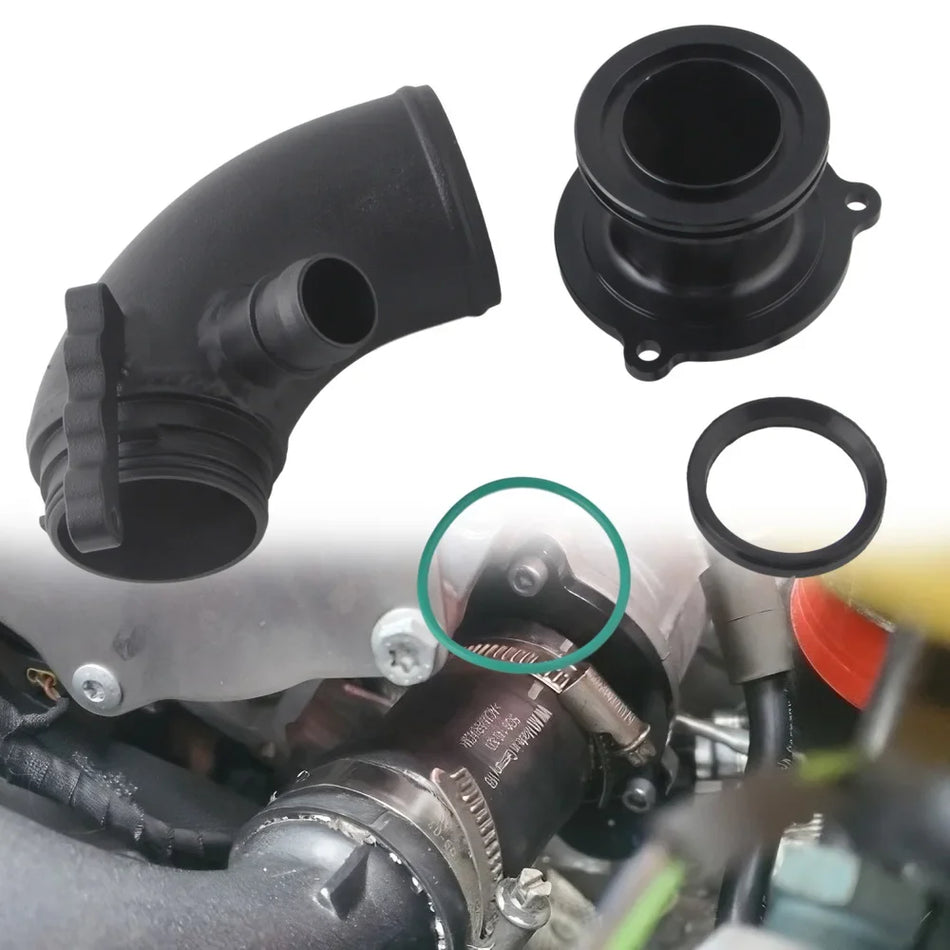 Turbo Inlet Upgrade Pipe Aluminum Performance Airflow Boost for Audi A3 8V 1.8T/2.0T EA888 Gen3