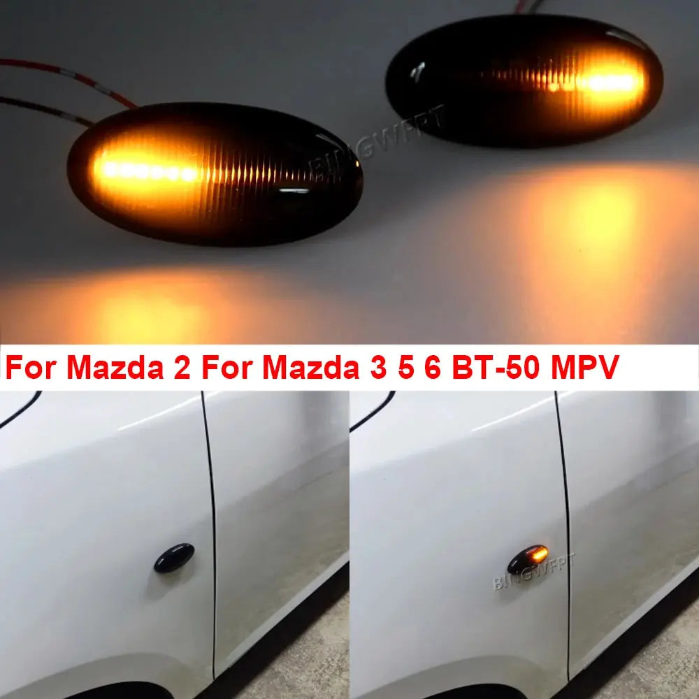 High Quality LED Dynamic Turn Signal Side Marker Light Sequential Blinker Light For Mazda 3 (BK) 2003 2004 2005 2006 2007-2009 by InterCyprus Trading Ltd