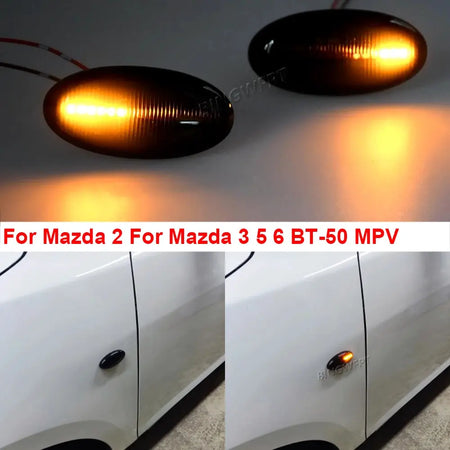 High Quality LED Dynamic Turn Signal Side Marker Light Sequential Blinker Light For Mazda 3 (BK) 2003 2004 2005 2006 2007-2009 by InterCyprus Trading Ltd