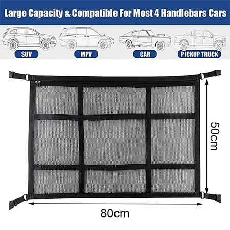 Car Roof Storage Organizer &ndash; Durable Polyester Mesh