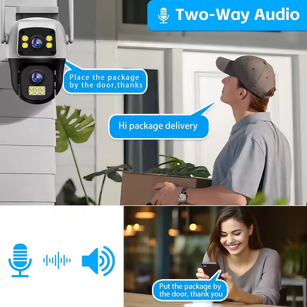 4K 8MP 4G SIM IP Camera Dual Lens Outdoor Waterproof 360&deg; Human Detect Video Surveillance Security  CCTV Protection PTZ Cameras