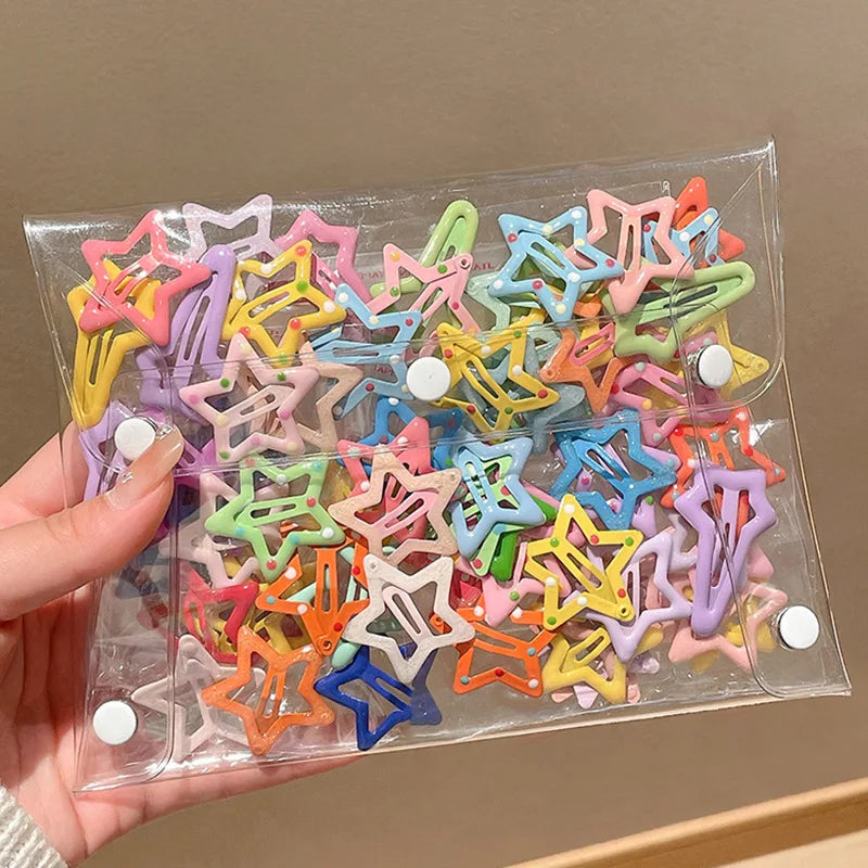 10PCS Rainbow Hair Clips for Toddler Girls - Cute Accessories