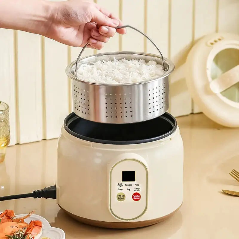 1.8L Mini Rice Cooker Nonstick Inner Pot For 1 To 2 People