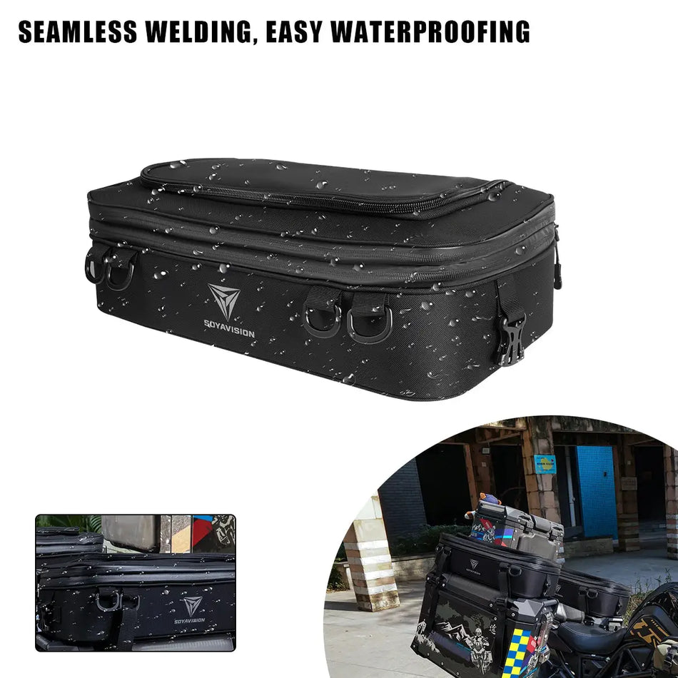 Motorcycle Luggage Bags Additional Bags for BMW GS 1200 LC Adventure 2013-2017 R1250GS R1200GS Adventure Top Pack by InterCyprus Trading Ltd