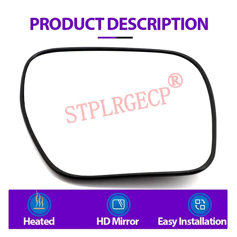 Rearview Side Mirror Lens Door Wing Mirrors Glass with Heating for Mitsubishi Pajero Montero Shogun V93 V97 V98 V87 2007-2021 by InterCyprus Trading Ltd