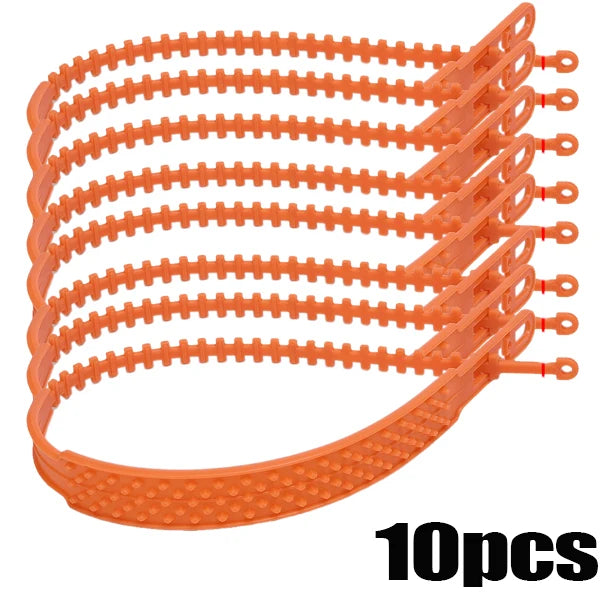 New Car Tire Chains &ndash; Durable Anti Skid Snow Traction orange-10pcs