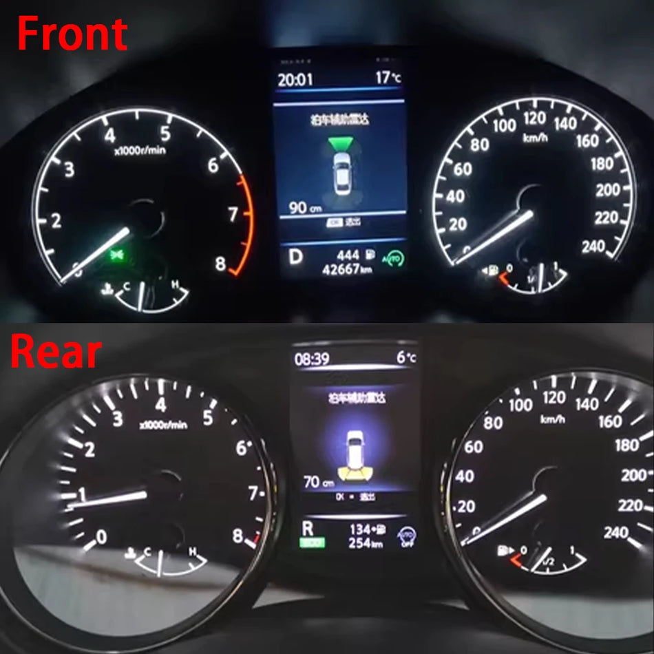 Parkimisanduri süsteem ees ja taga Nissan X-Trail Rogue T32 jaoks