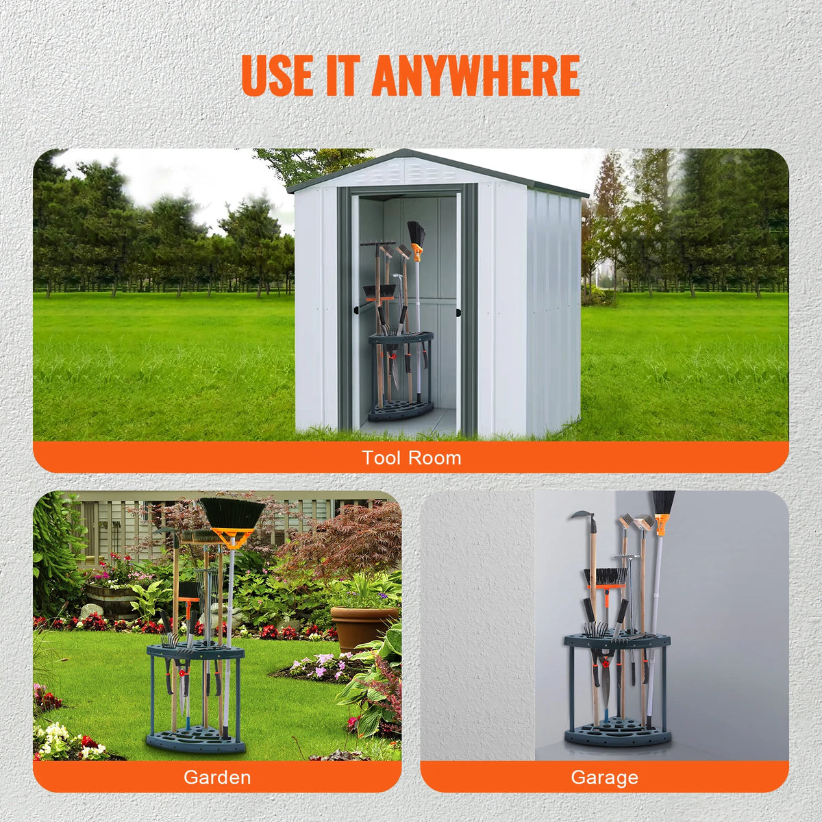 SucceBuy Garden Tool Organizer Tower - Space Saving