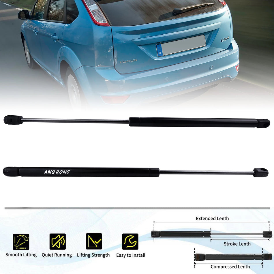 Poros galinio bagažinės dujų amortizatorių Ford Focus Cabrio MK2 2006-2010 490mm pakaitinis