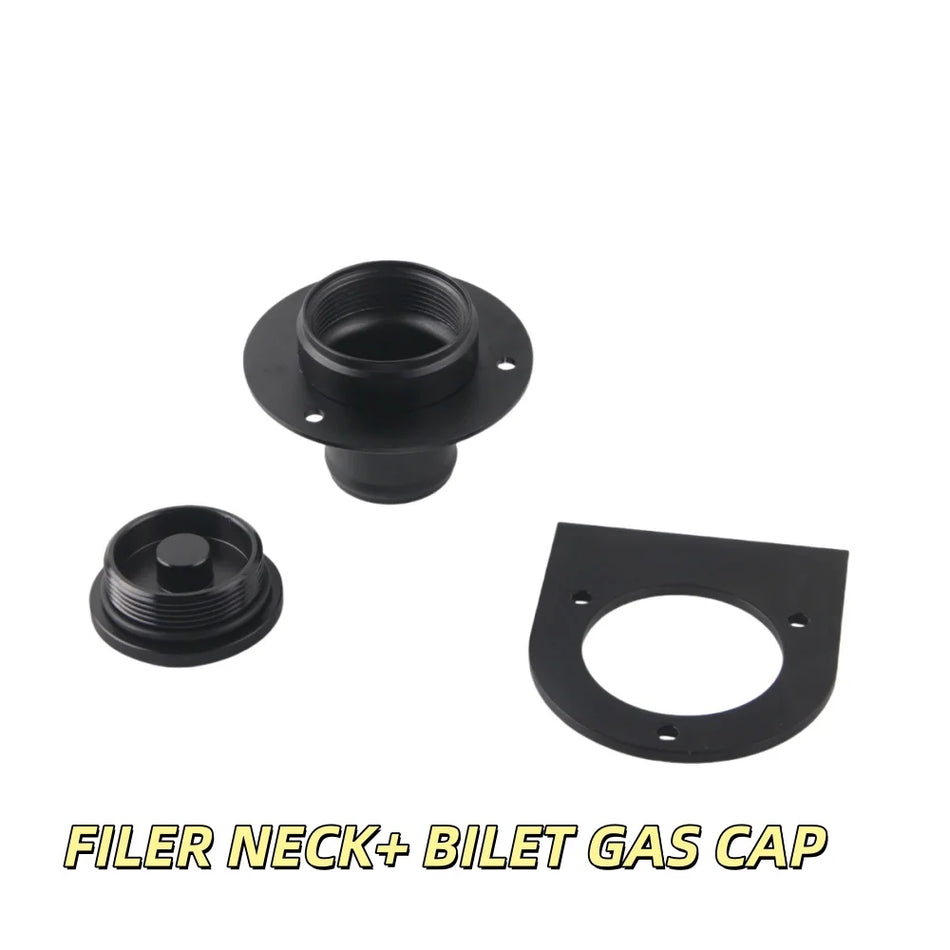 Bränsletanklock med fjärrfyllningsrör och svetsfäste för 2 tum slang