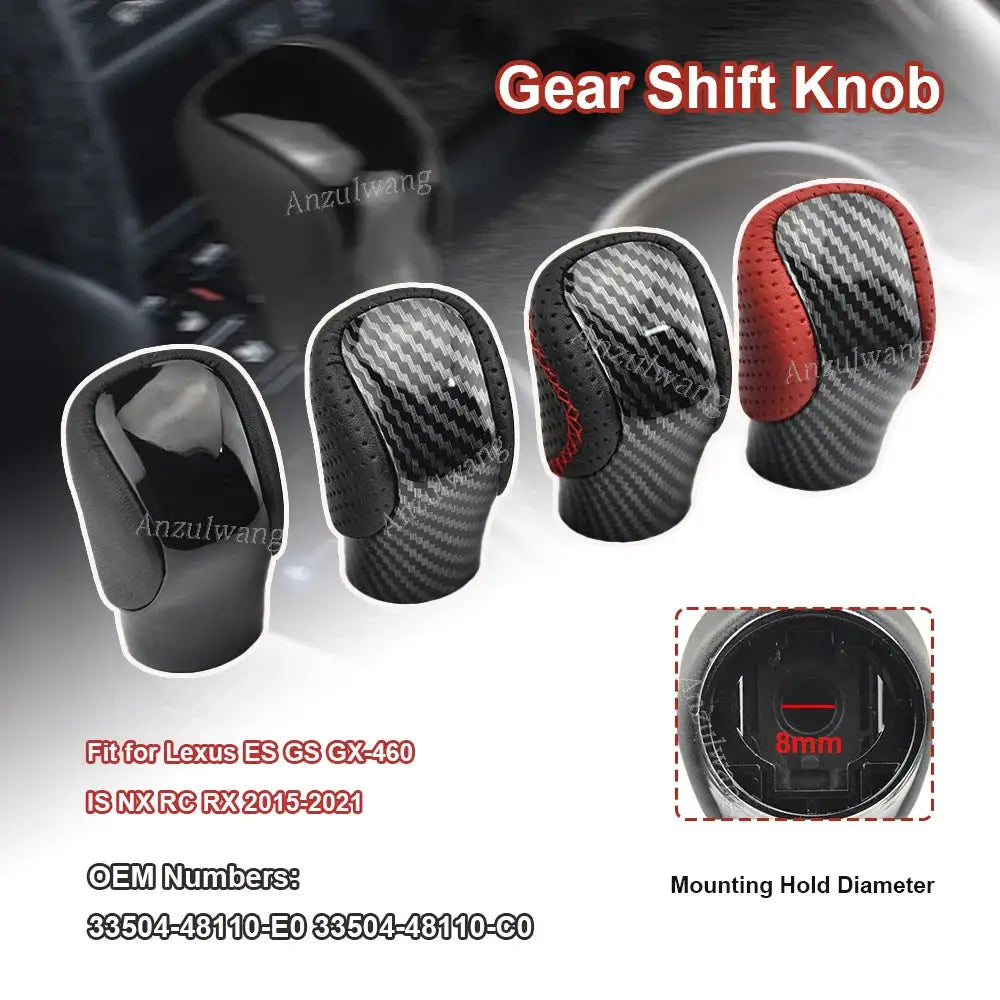 Automatic Gear Shift Knob PU Leather For Lexus ES IS GS RX RC GX460 by InterCyprus Trading Ltd