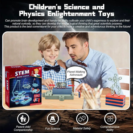 STEAM 12-in-1 Magnetic Science Kit &ndash; Educational STEM Gift