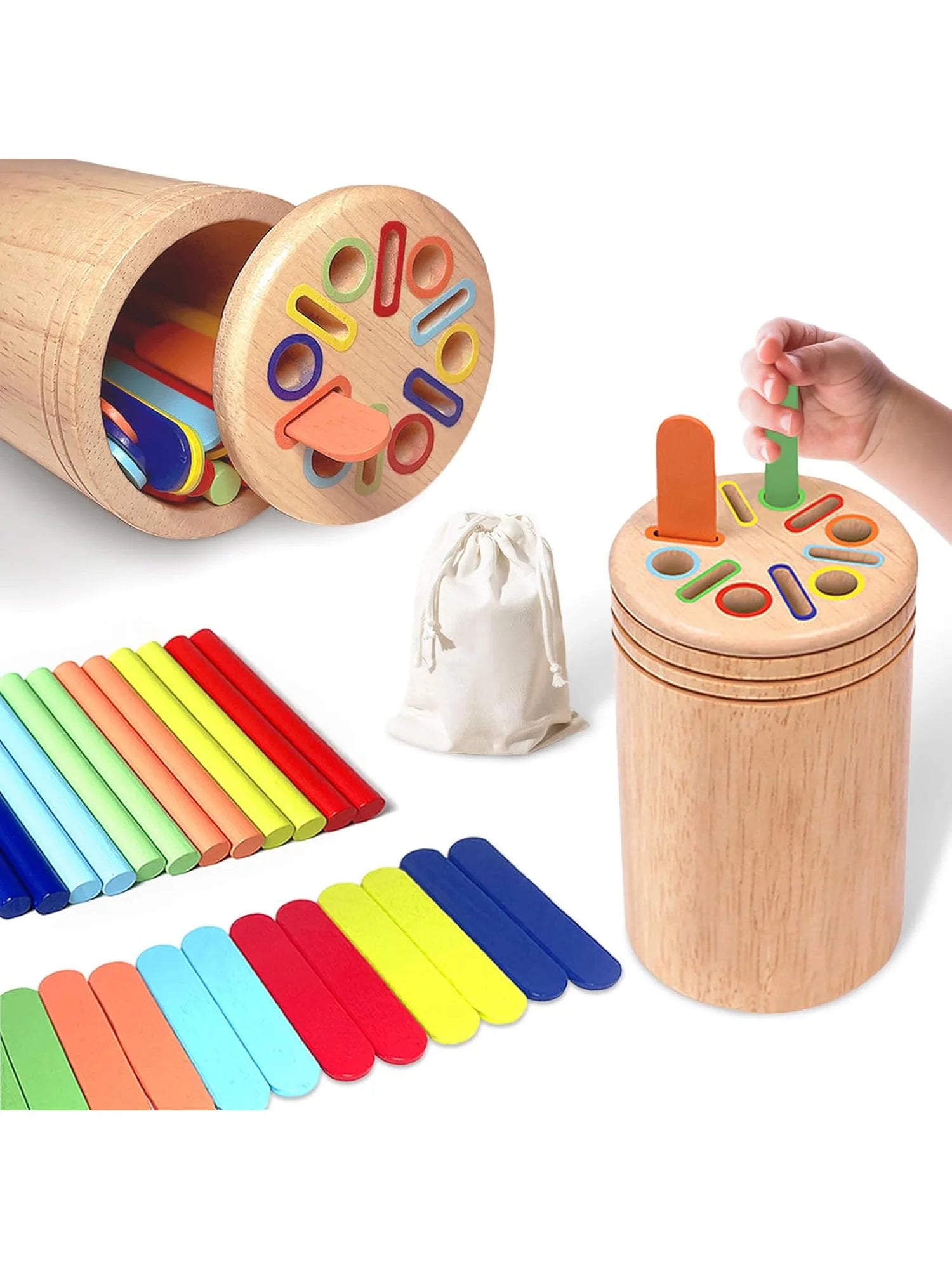 FCSONU Giocattoli Montessori per bambini a partire dai 1 2 3 anni, per