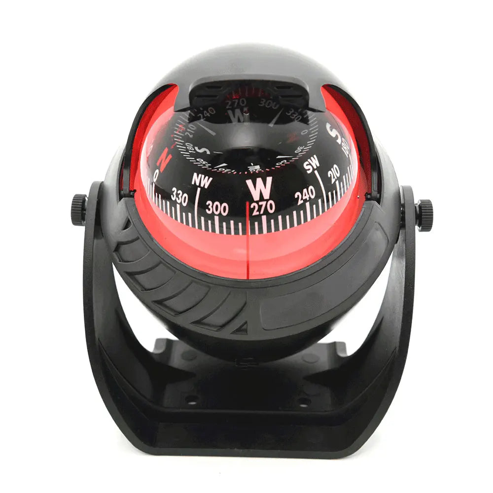 Navigation Compass With LED Light - Pivoting Design