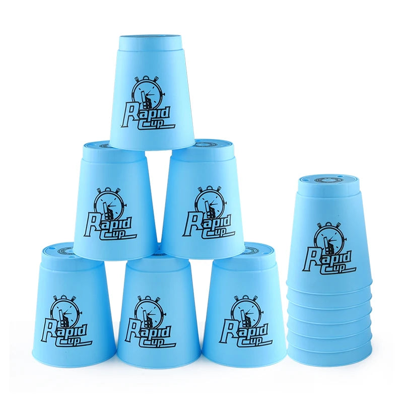 Four Colours Quick Stacks Cups &ndash; Fast Reaction Sports Training Game Blue