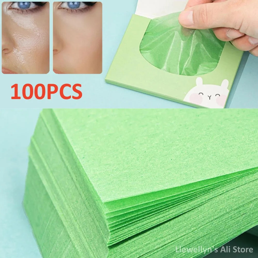 Face Oil Absorbing Paper - 100 Sheets for Oil Control &amp; Cleansing